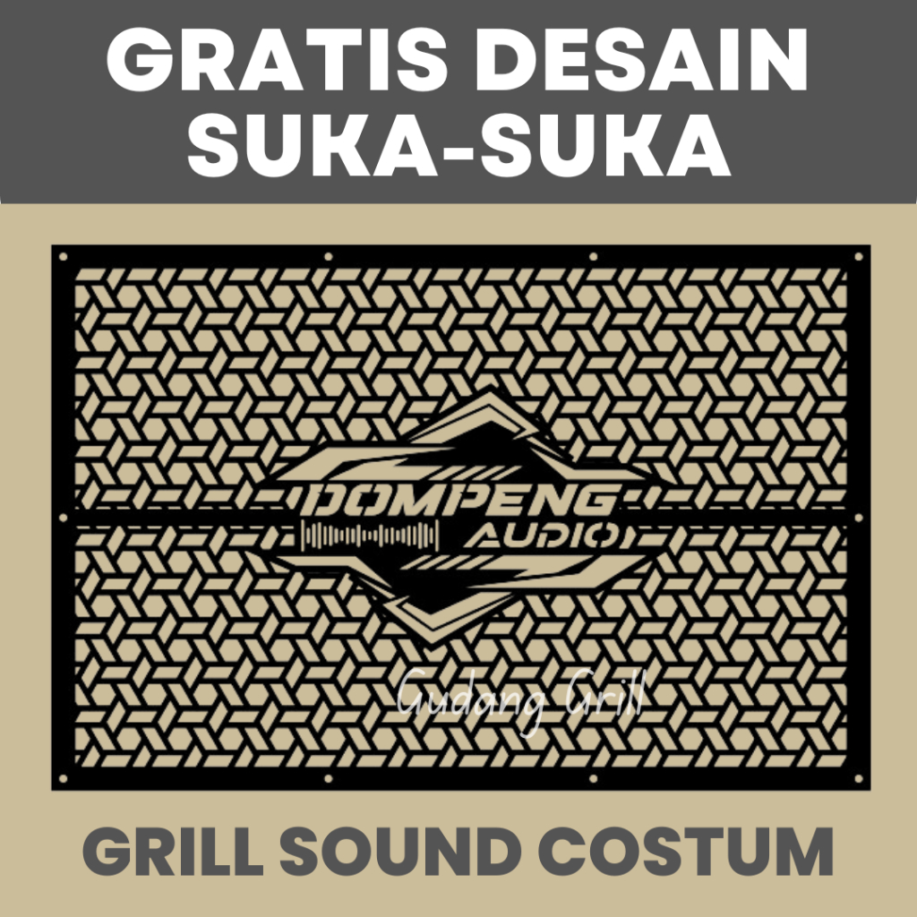 Grill sound costum audio sound system 12 inch