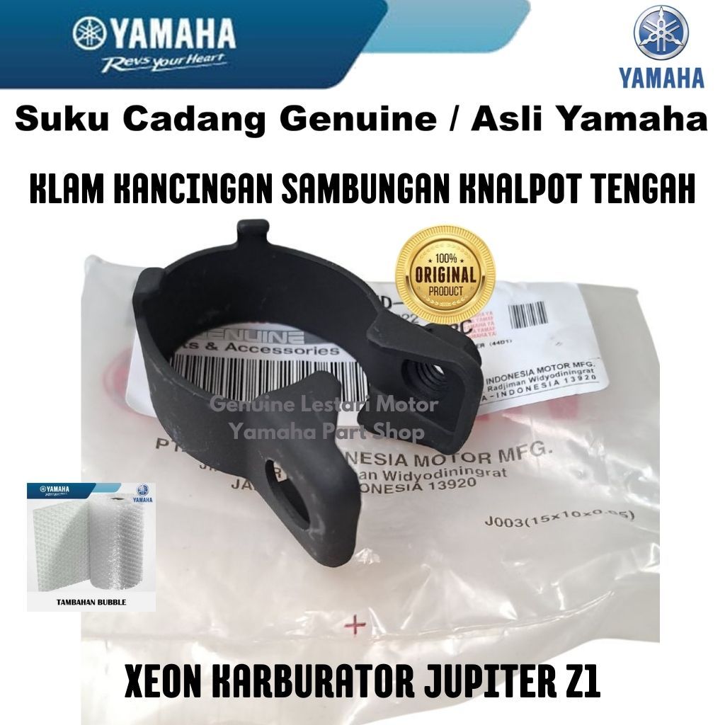 Klam Klem Kancingan Sambungan Knalpot Tengah Jupiter Z1 Xeon Asli Original Yamaha Surabaya