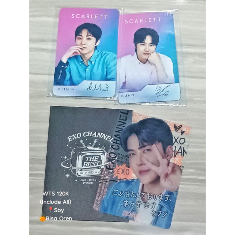 PC Official Sehun MD EXO Channel EXO-L Japan + PC Scarlett Xiumin Suho