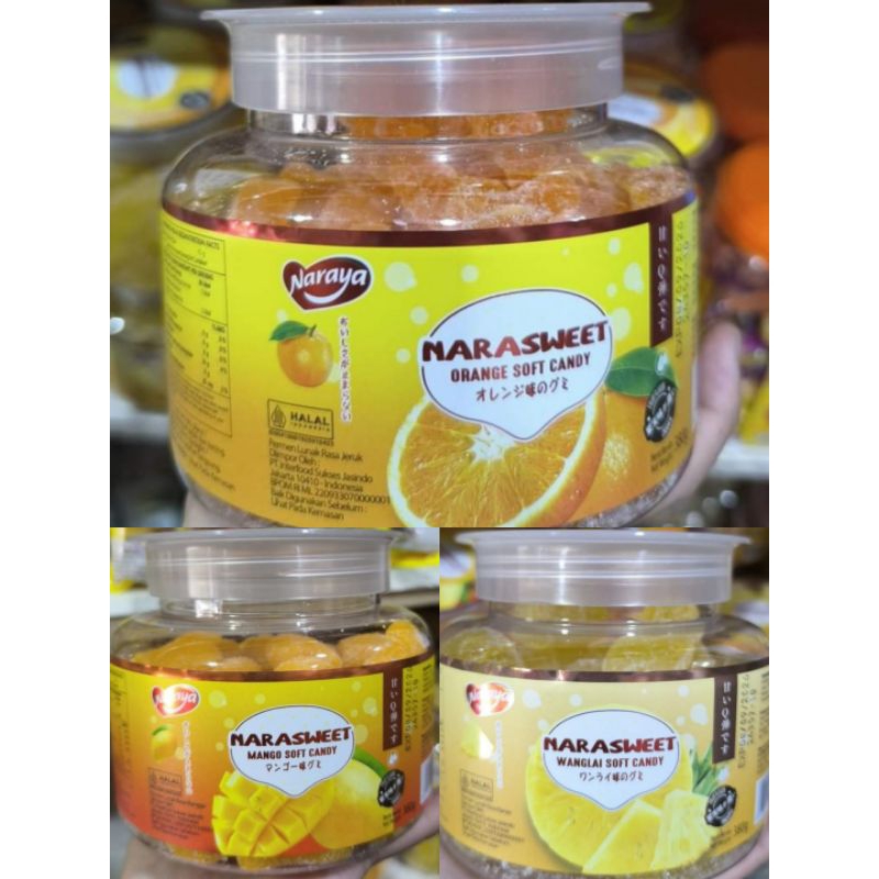 

Naraya Narasweet soft candy permen lunak jelly aneka rasa buah new edition naraya jelly toples