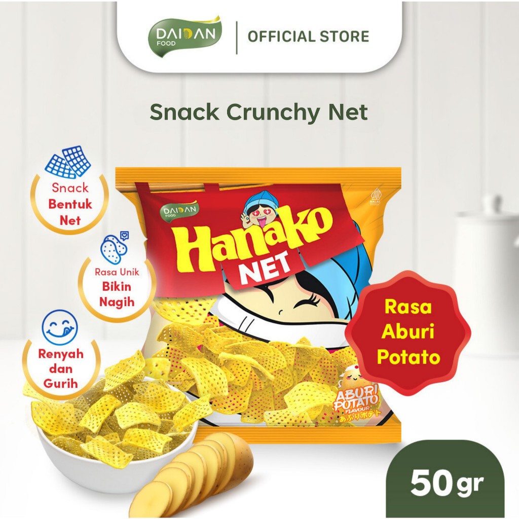 

Snack Hanako Net Aburi Potato Medium Pack