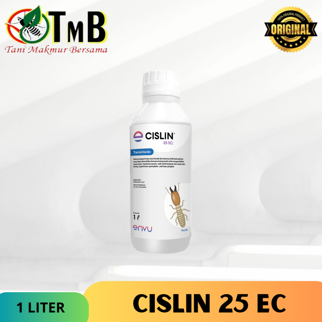 Cislin 25 EC Obat Pembasmi Rayap Anti Rayap Ampuh Kemasan 1 Liter