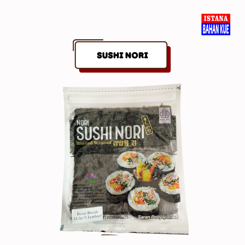 

Sushi Nori | Rumput laut nori 5 lembar 12.5gram