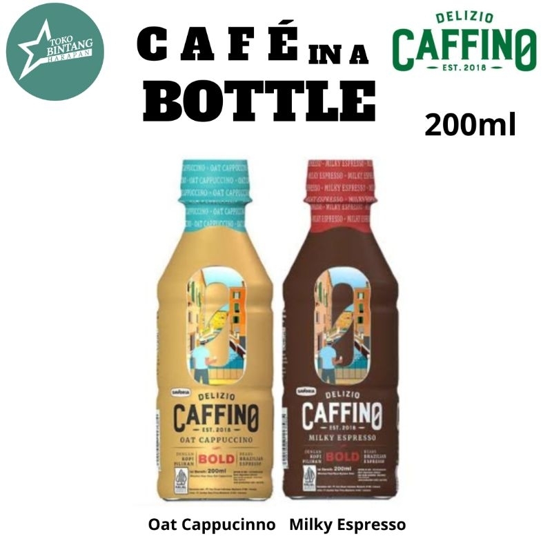 

Caffino delizio kopi botol 200ml oat cappucino/milky espresso