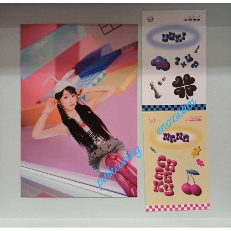 (wts/wtt) EL7Z UP - 7+UP PB PLVE Postcard Stickers album inclusions Yuki Nana sticker Cheeky Queen P