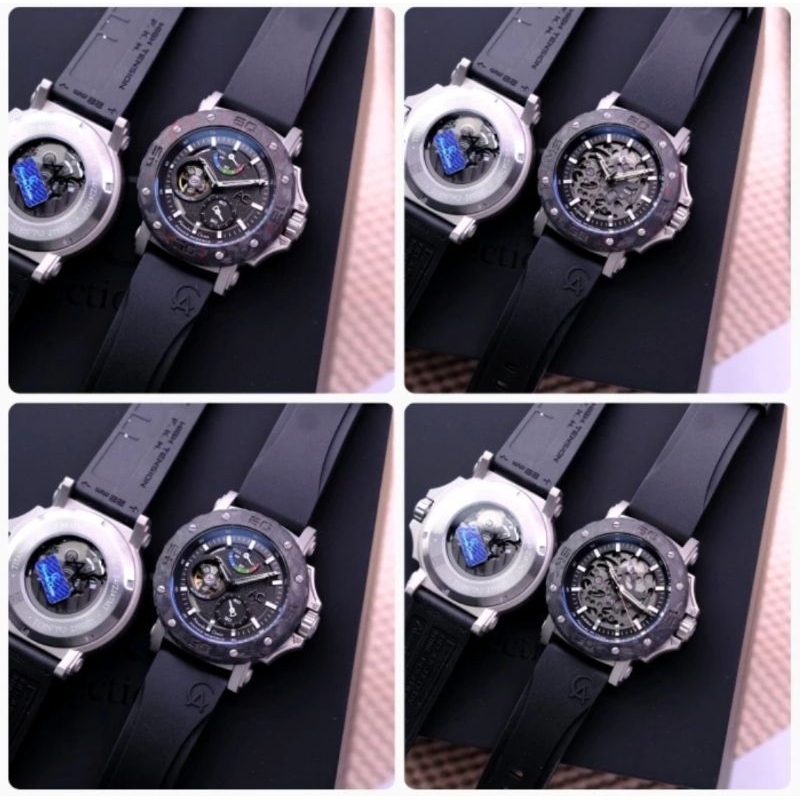 ORIGINAL JAM TANGAN PRIA ALEXANDRE CHRISTIE AC 9205 / AC9205 / 9205 AUTOMATIC CARBON GARANSI RESMI 1