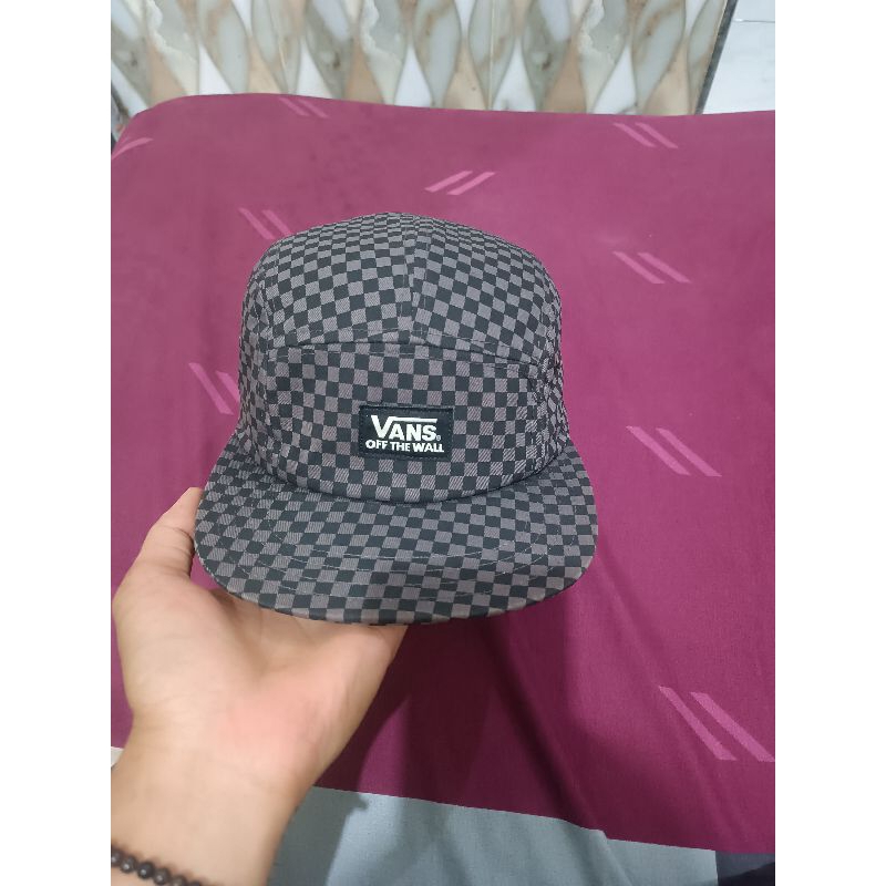 topi vans 5 panel original second