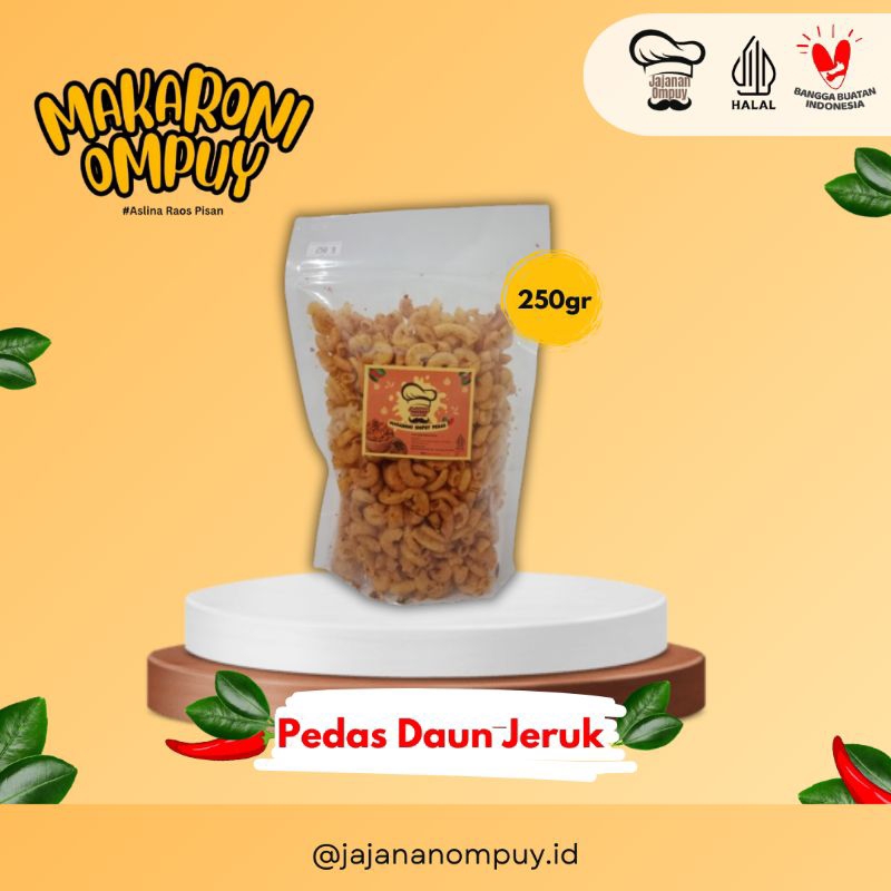 

Makaroni Ompuy Pedas Daun Jeruk 250 gram