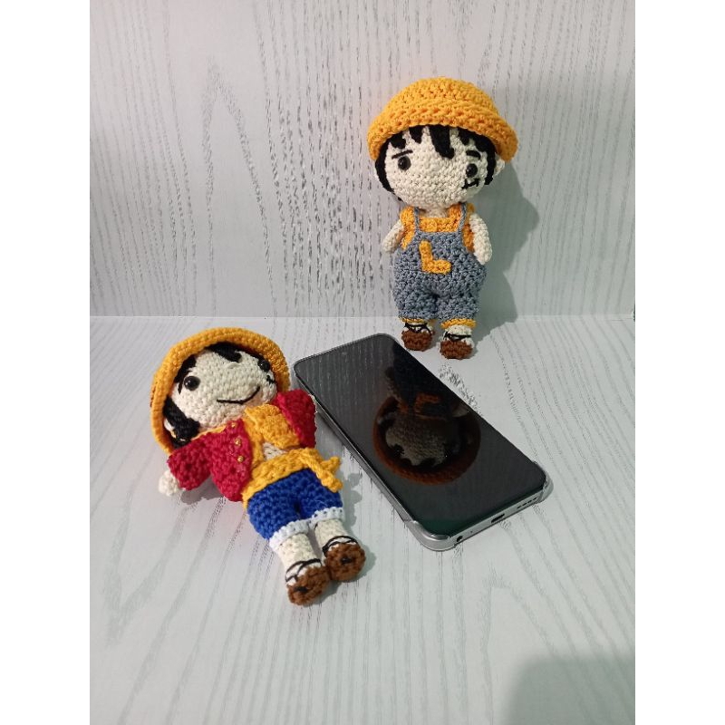 amigurumi boneka rajut Luffy