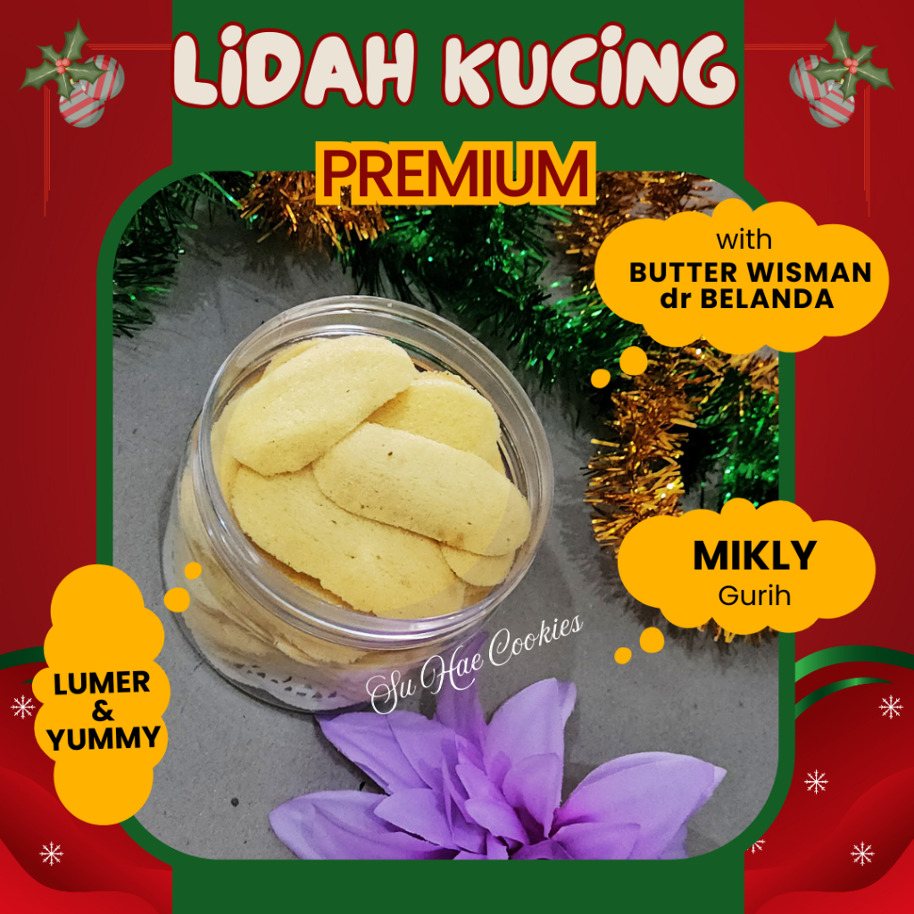 

Kue Kering Lidah Kucing Natal Imlek Lebaran Premium Edam Wisman Hampers Hempers by Suhae Cookies