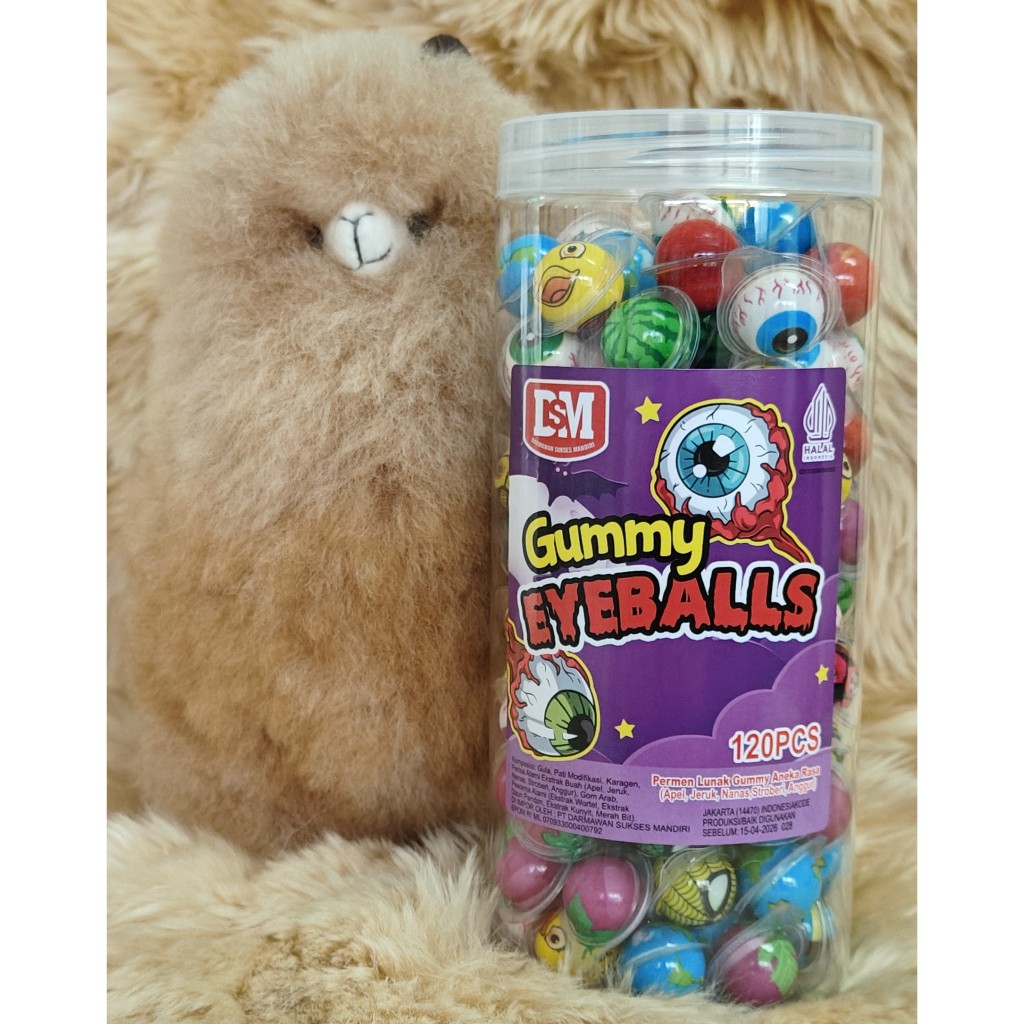 

permen DSM gummy eyeballs mini 120pcs