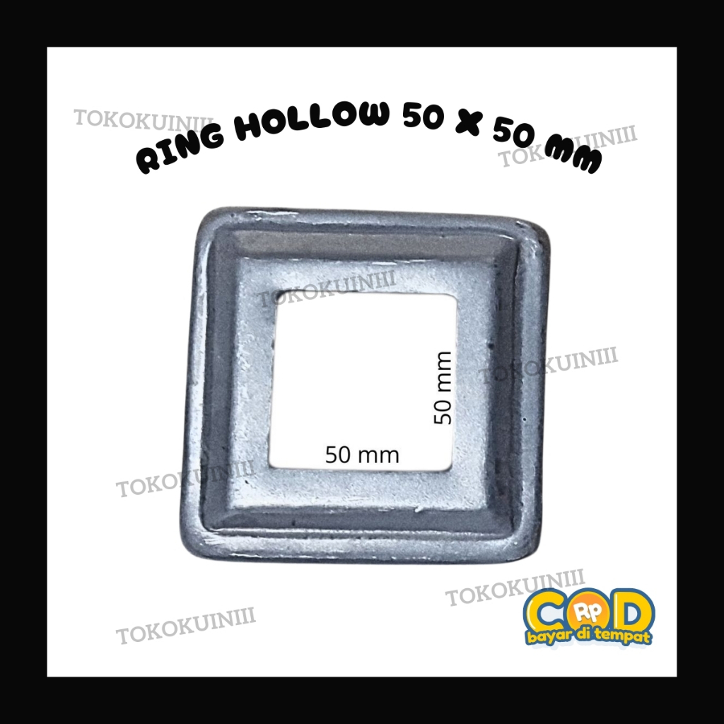 Ring hollow 50x50 tapak hollow minimalis ornamen pintu pagar besi Berkualitas