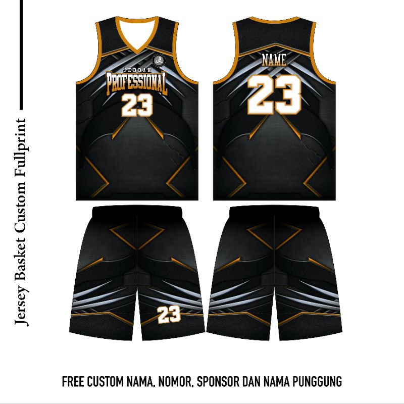 JERSEY BASKET CUSTOM FREE DESIGN FULL PRINTING