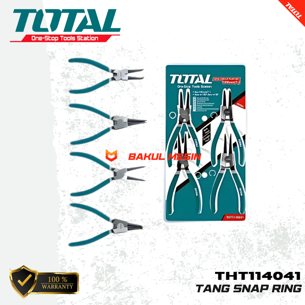 TOTAL THT114041 tang snap ring set tang Circlip Pliers Set