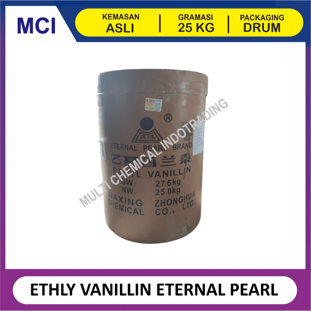 

(KHUSUS GOSEND/INSTANT) ETHYL VANILLIN ETERNAL PEARL / BUBUK VANILLA ETHYL - 1 DRUM 25 KG