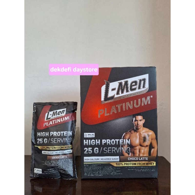 L-Men Platinum || L Men High Protein 201gr (isi 6 Sachet x 33.5 gr)