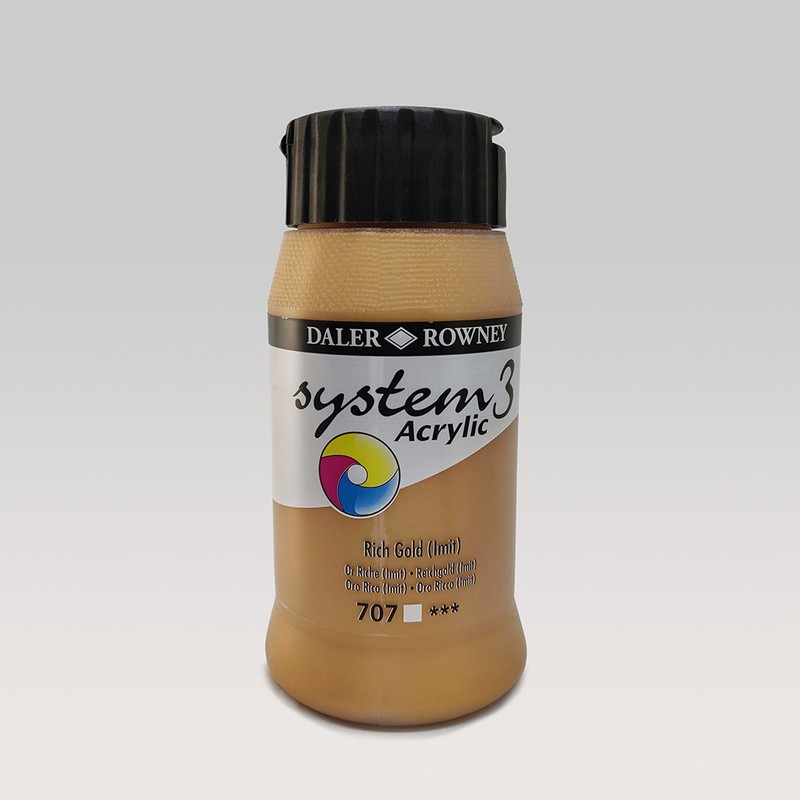 

Daler Rowney System3 Acrylic 500Ml Gold & Silver Series