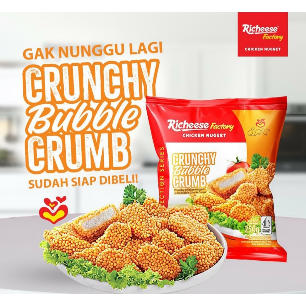 

Nugget Richeese 250 gram dan 500 gram