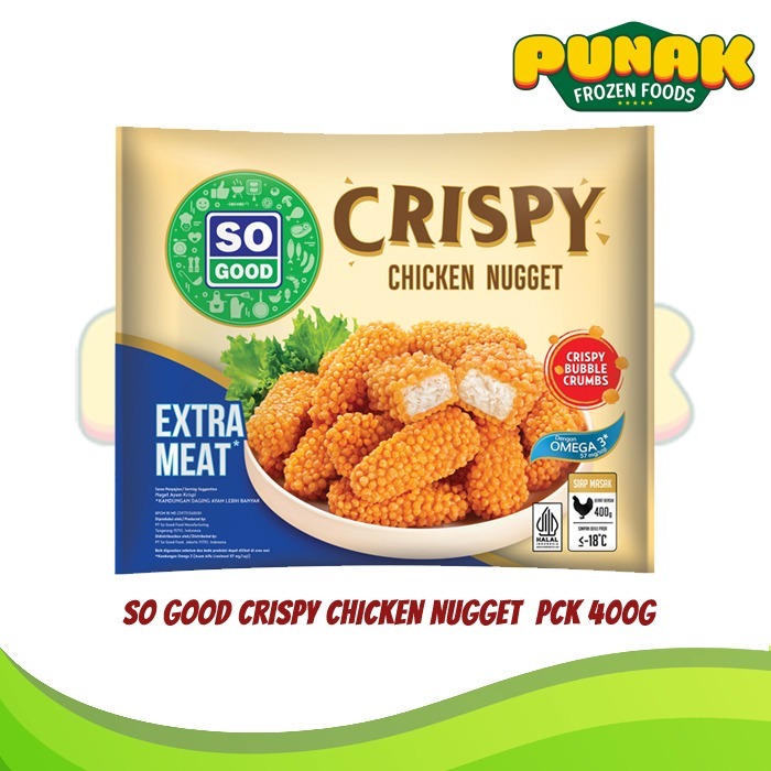 

SO GOOD CRISPY CHICKEN NUGGET NAGET AYAM KRISPI 400g