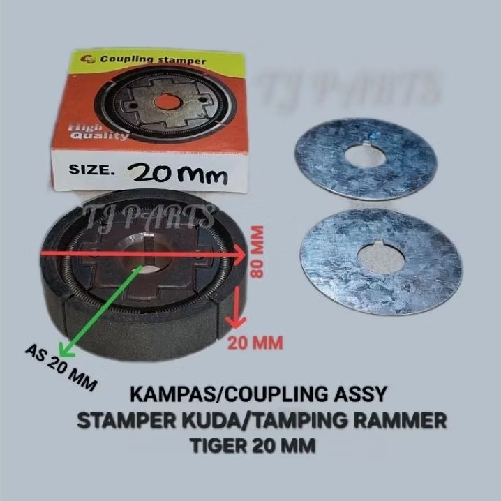 Kampas/Coupling Assy Stamper Kuda/Tamping Rammer Tiger (Robin EY 20)