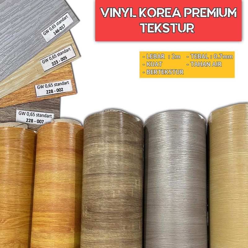 Karpet Vinyl Lantai Premium Tekstur Vinyl Lantai Kayu