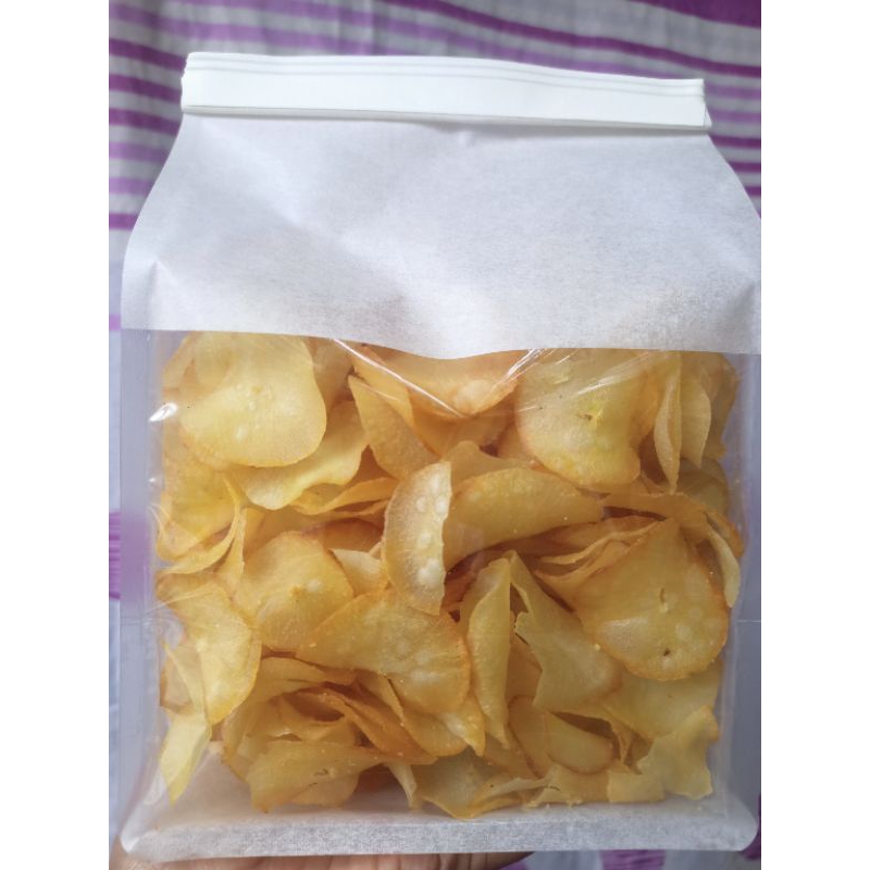 

Keripik Singkong Original Kriuk Renyah Gurih Netto 250 gram