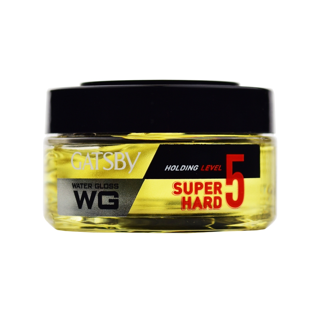 Gatsby WG Kuning Water Gloss Pomade Botol 75 gr / Minyak Rambut Gatsby Super Hard lv 5 (1 PCS)
