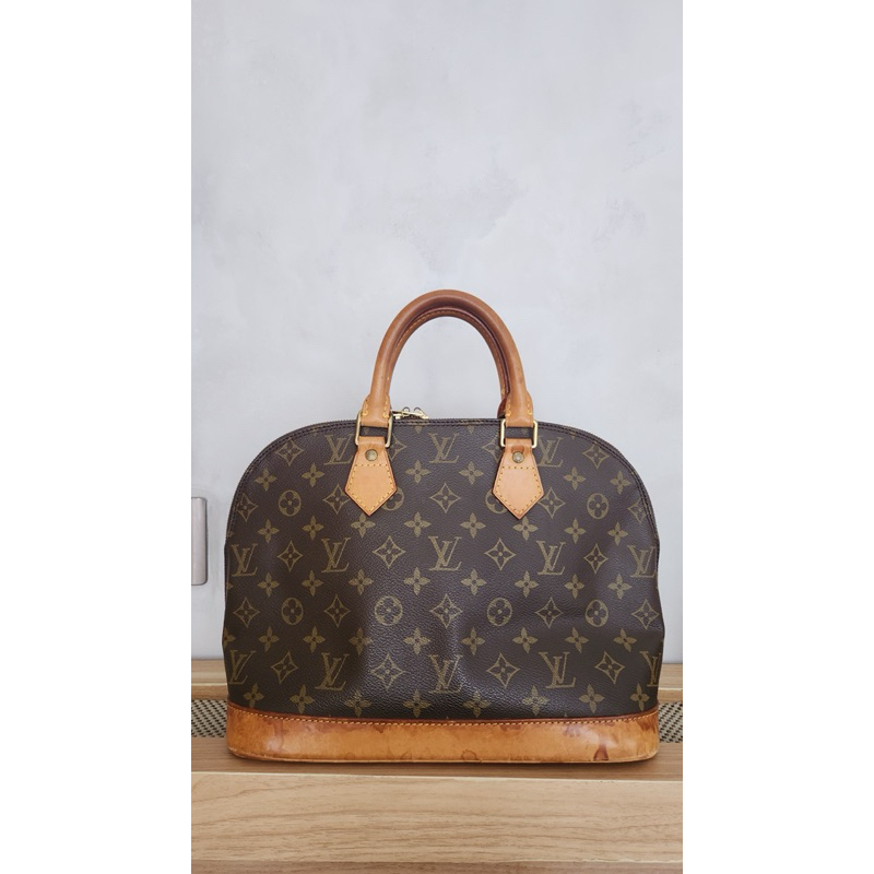 Louis Vuitton Tas Tangan Kulit Coklat