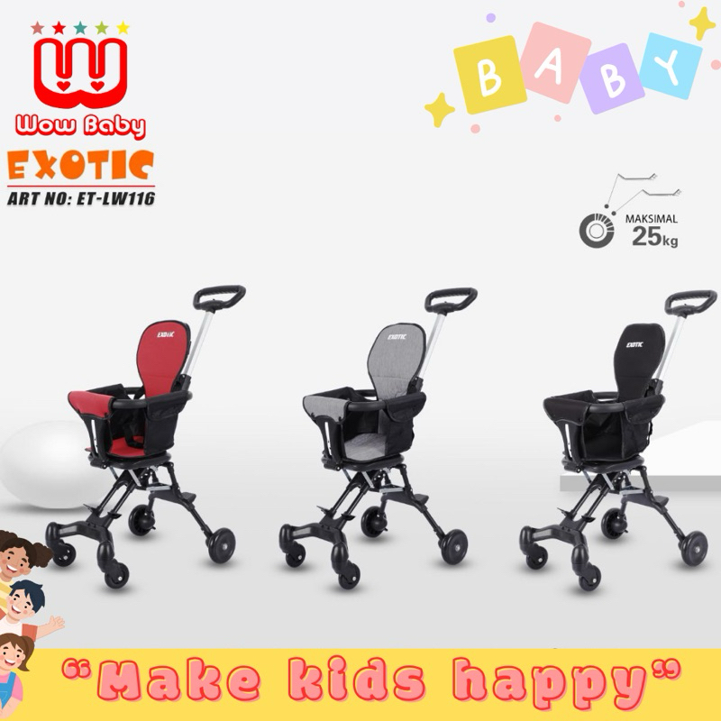 EXOTIC MAGIC STROLLER ET-LW 116 Travelling, CABIN SIZE,ROTATE SEAT BACK FREE BAG JunDW