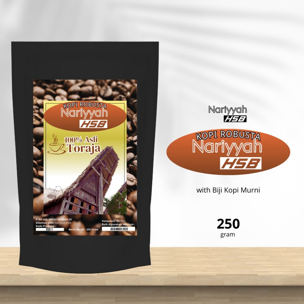 

Nariyyah HSB - Kopi Robusta Toraja | Kopi Asli Toraja untuk Meningkatkan Energi
