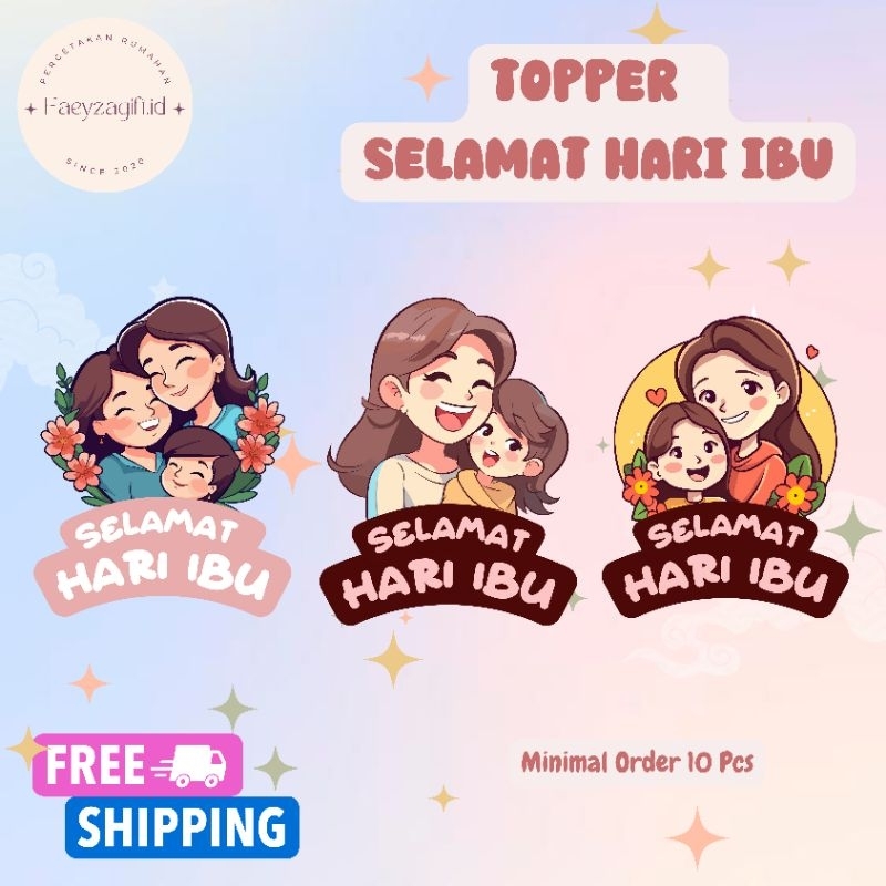 TOPPER SELAMAT HARI IBU / SELAMAT HARI GURU