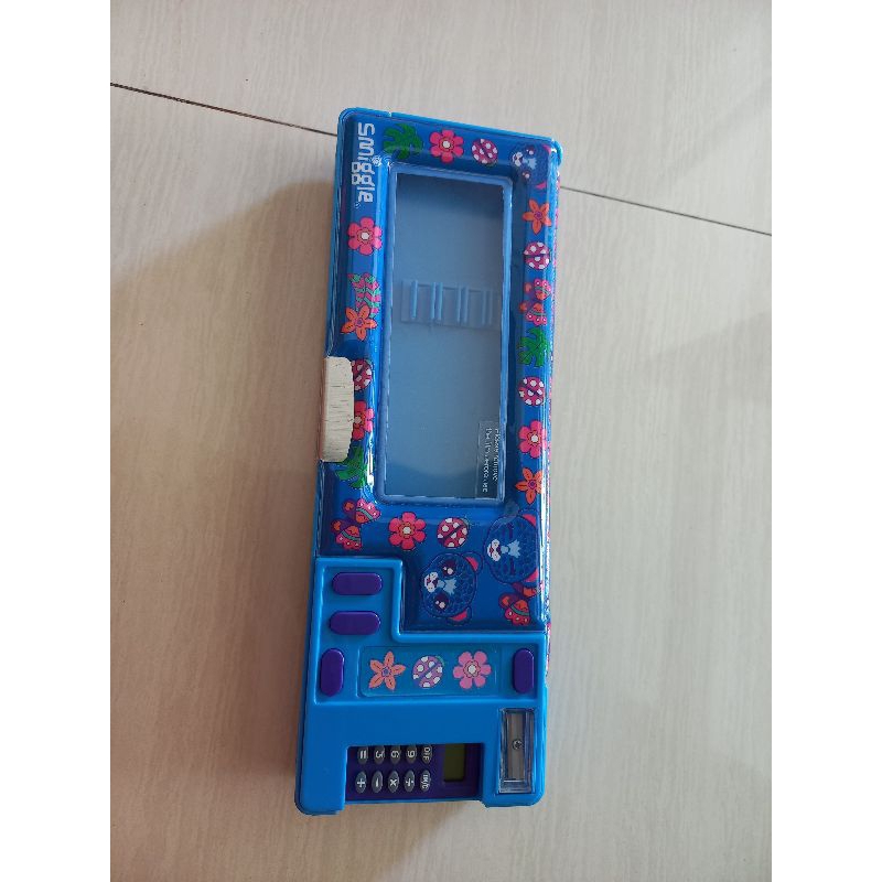 

smiggle pencil case pop out girl cats new original baru kotak pensil baru asli blue biru bunga flower