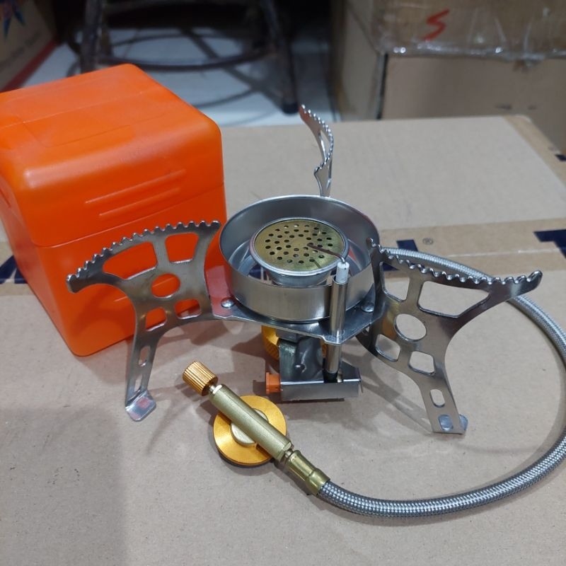 KOMPOR ZYZY CAMPING STOVE KOMPOR ULTRALIGHT WINDPROOF + ADAPTOR GAS ULTRALIGHT