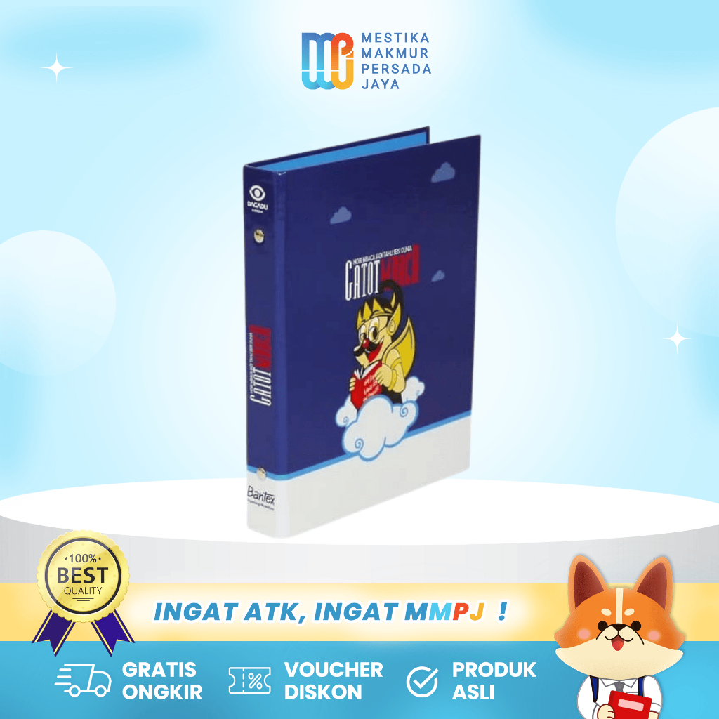 

Bantex Binder Kuliah A5 B5 - Motif Gatot Kaca Dilengkapi Index Divider