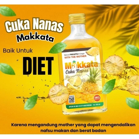 

NANAS Cuka Nanas MAKKATA Nanas Murni untuk Diet 250 ml