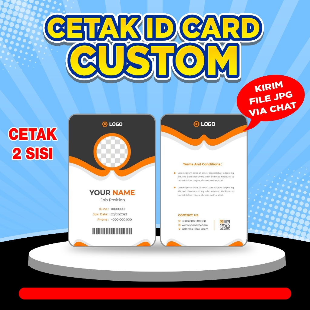 

CETAK KARTU ID CARD PVC CUSTOM