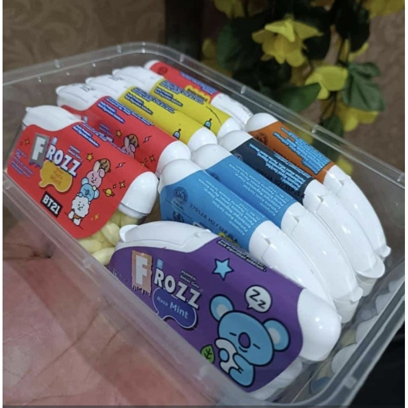 

Permen Frozz isi 10,mix varian rasa.