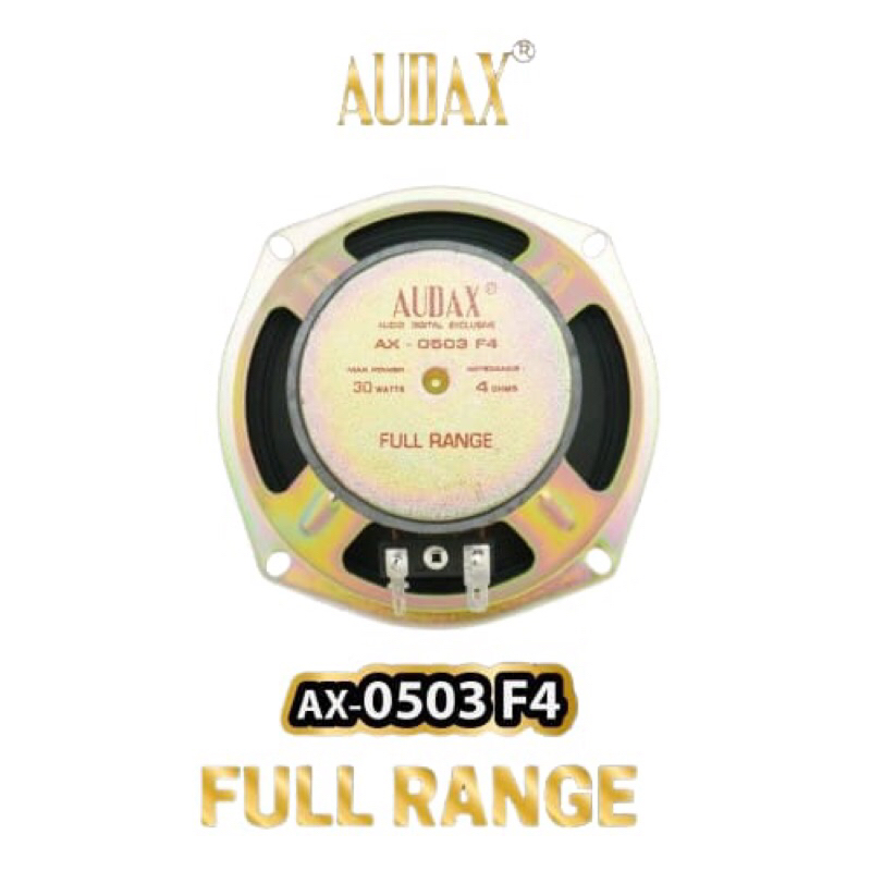 Speaker Audax 5 inch AX - 0503 F4 Fullrange Audax Original 30 Watt