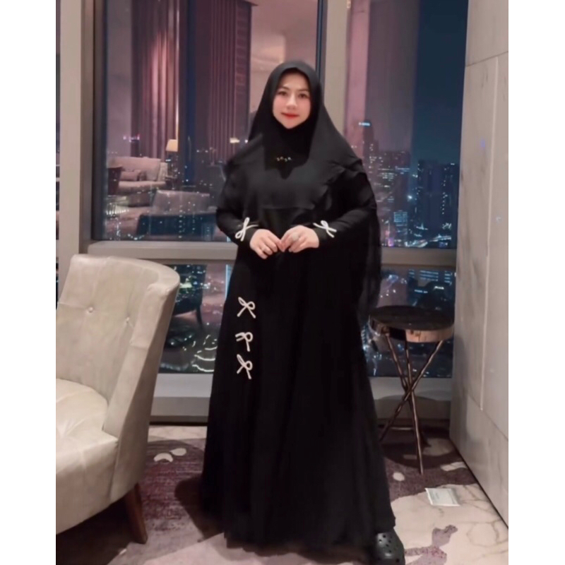 [SALE] SET GAMIS & KHIMAR KD 51 SISESA LOOK