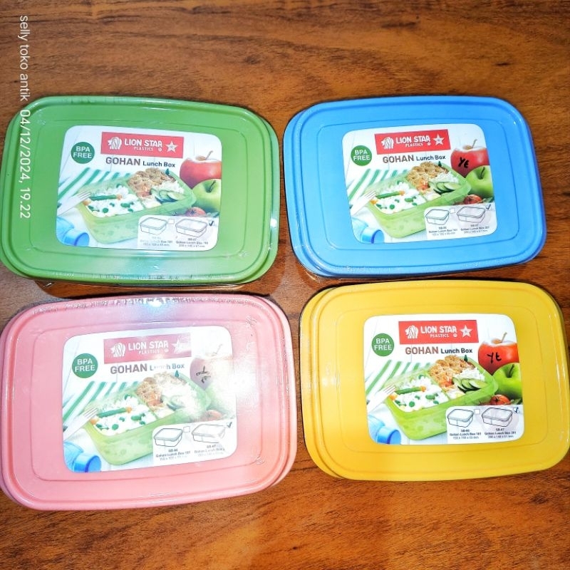 Tempat Makan Lion Star Sekat 3 Gohan 201 SB-67,GOHAN Lunch Box