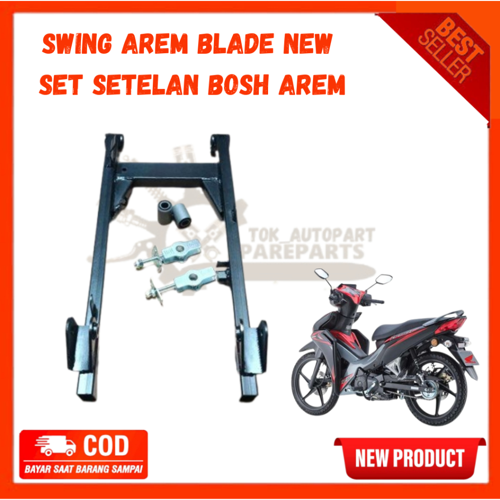 Swing Arm Fork Belakang Sasis Honda Blade new Blade Lama Supra 125 Fi Supra x 125 Fi Supra Helm in