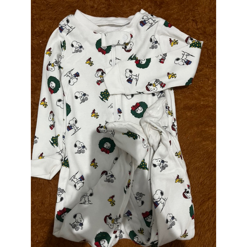 Piyama Anak Snoopy Hijau (PL sleepsuit)