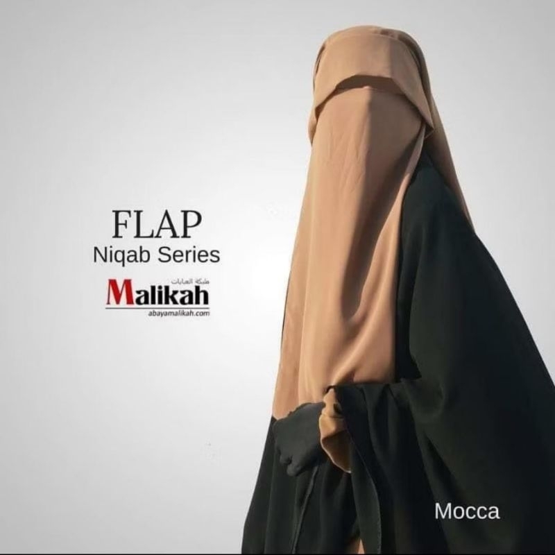 FLAP NIQAB SERIES MALIKAH Niqab 3 Layers Cadar Poni Berpurdah by Abaya Malikah