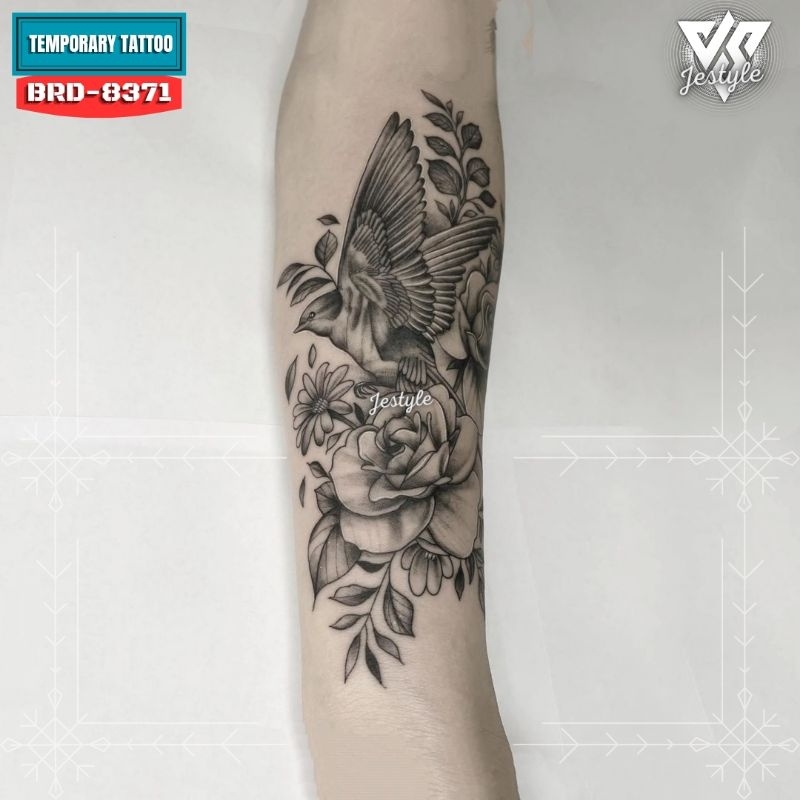 [BRD-8371] Tato Temporer Temporary Tattoo Burung
