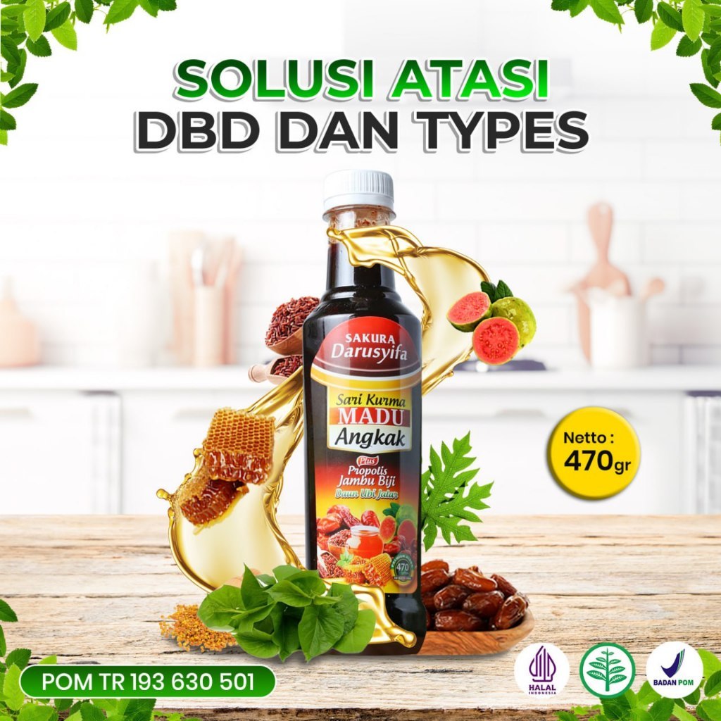 

Madu Sari Kurma Angkak Darusyifa Plus Propolis 470 gram