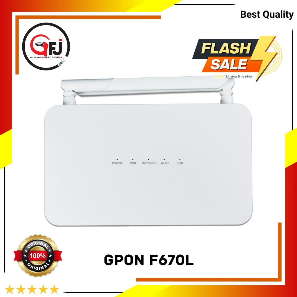 [TERMURAH] MODEM GPON ONT ZTE F670L V7 DUALBAND 2.4G/5.0G + ADAPTOR
