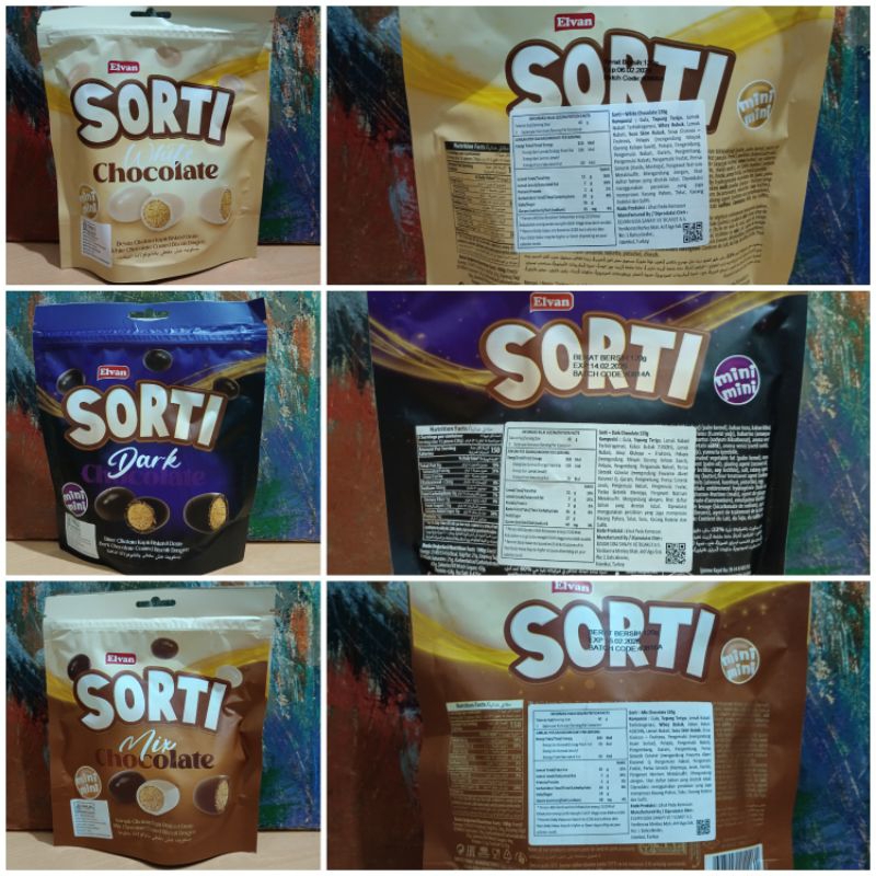 

Elvan Sorti 120gr Mini Chocolate Coated Biscuit Dragee Coklat Imitasi Isi Kue Kering Turkey