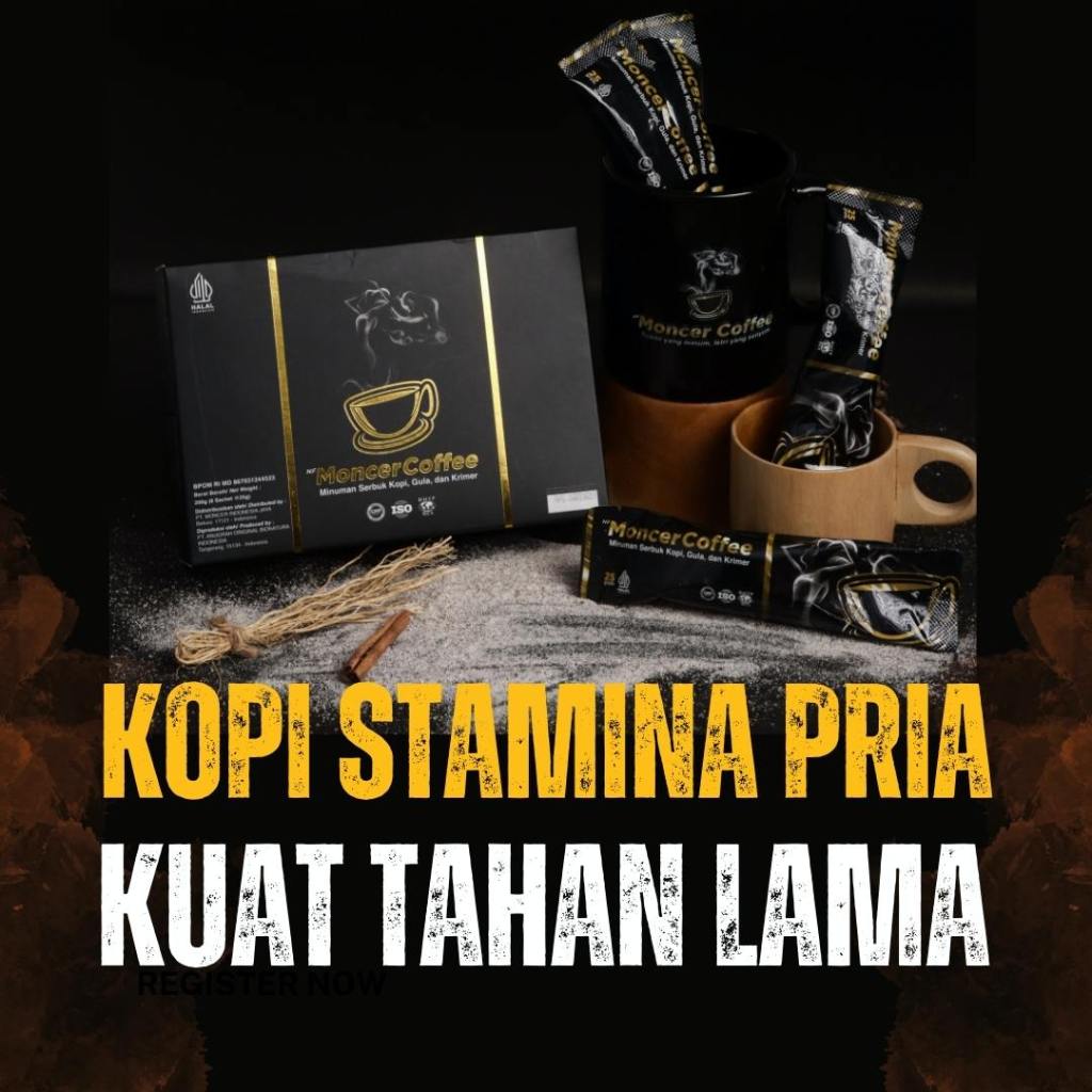 

Moceer Coffee Original | Kopi Kuat Stamina Pria Tahan Lama 1 Box Isi 8 Sachet Aman Sudah BPOM Halal