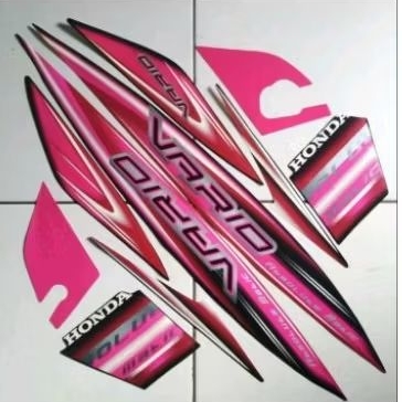 stiker striping honda vario 110 karbu 2008 hitam ping