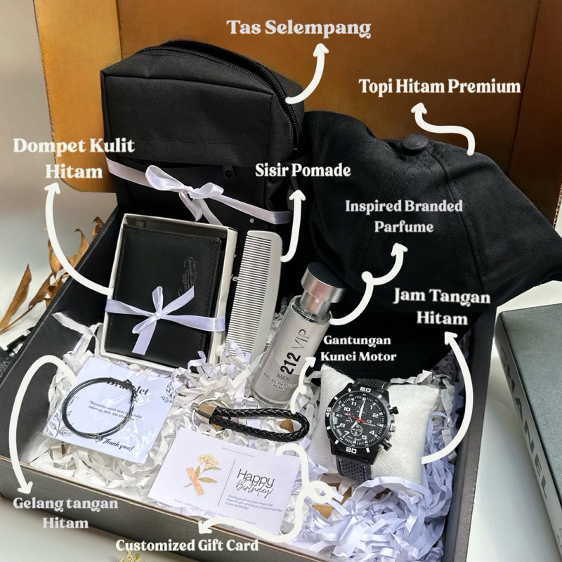 Kadodibox (SPECIAL SET MEN) Kado Ultah Cowok Hadiah Cowok Bermanfaat Kado Laki Laki Hampers Ulang Ta